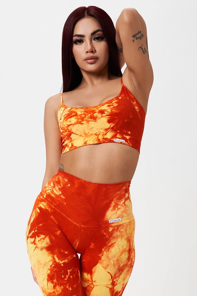 Top sportivo con spalline sottili Elements Fuoco Giallo Arancione - FGM04 - Maglie e Top - fgm04