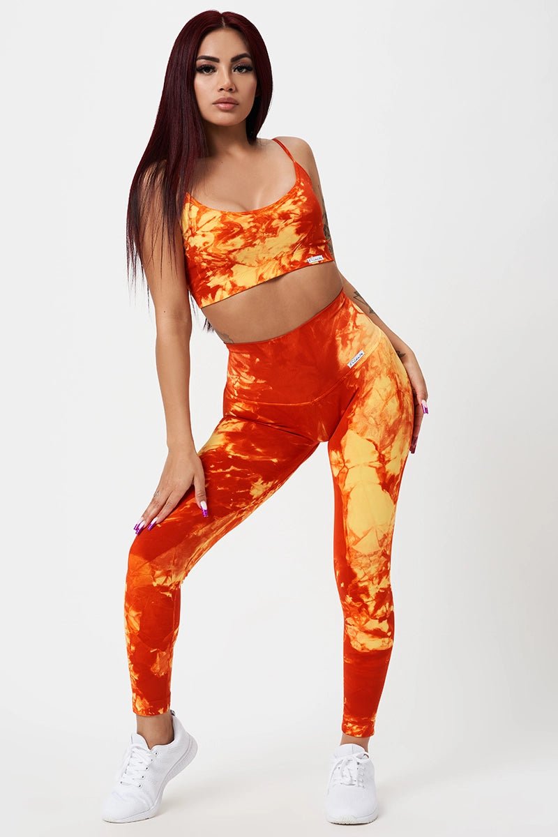 Top sportivo con spalline sottili Elements Fuoco Giallo Arancione - FGM04 - Maglie e Top - fgm04