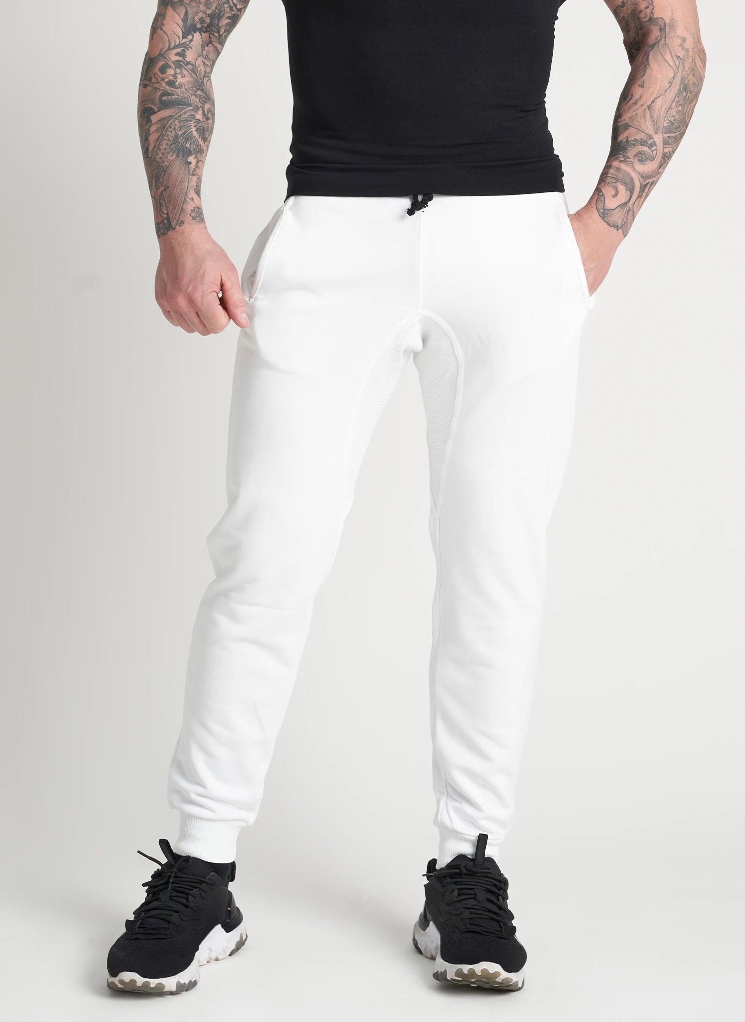 Hip Hop Joggers Ikonic Uomo Bianco - FGM04