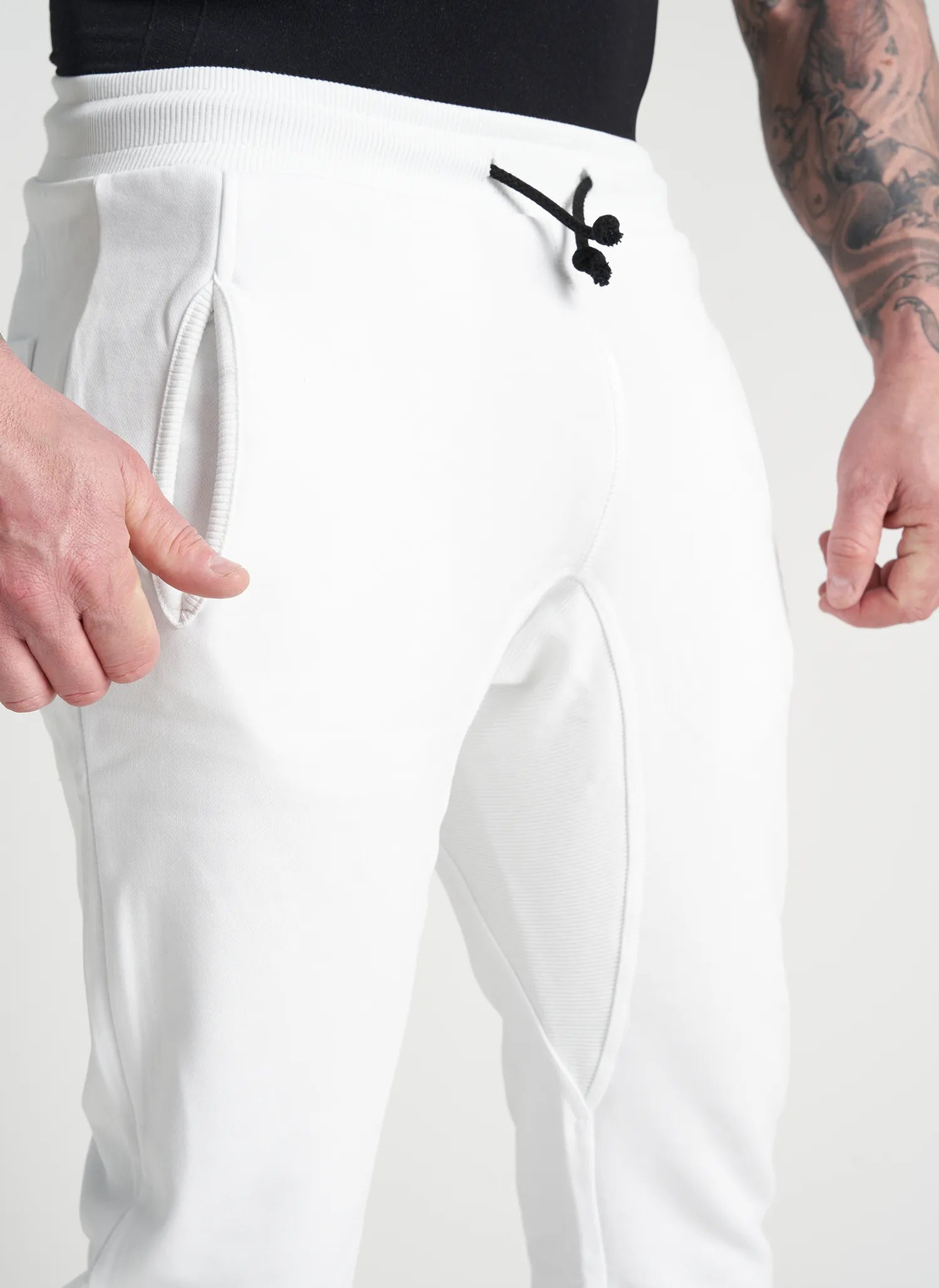 Hip Hop Joggers Ikonic Uomo Bianco - FGM04