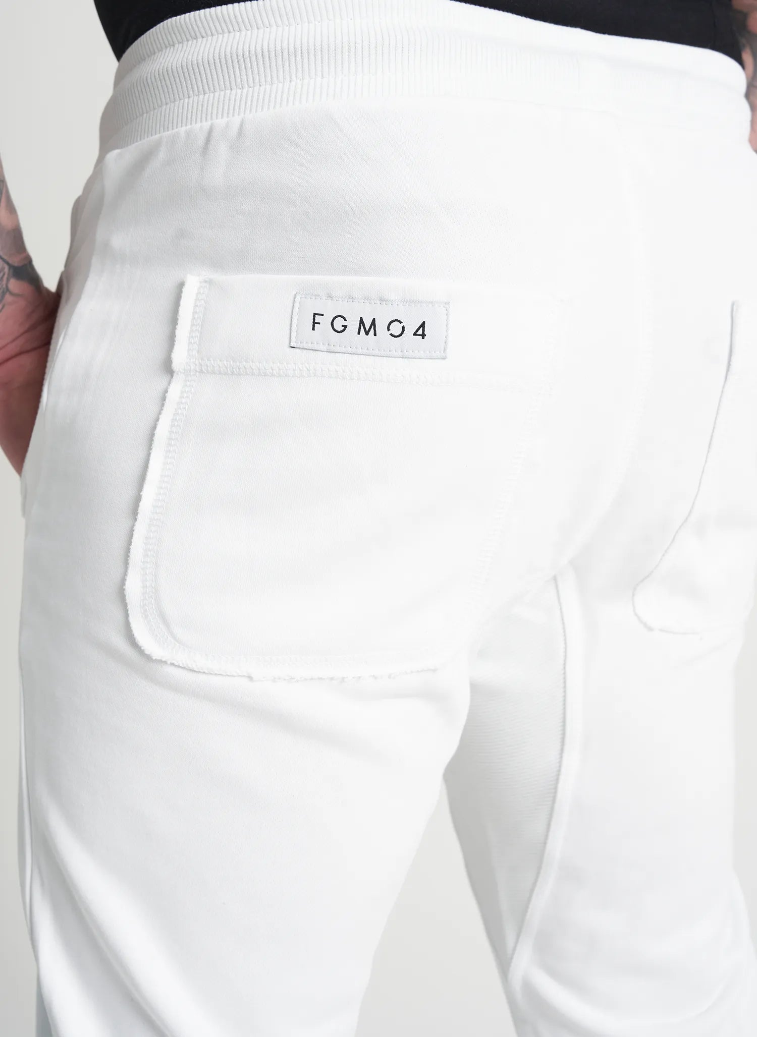 Hip Hop Joggers Ikonic Uomo Bianco - FGM04
