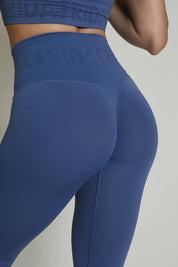 Leggings Monogram Blu Avio - FGM04