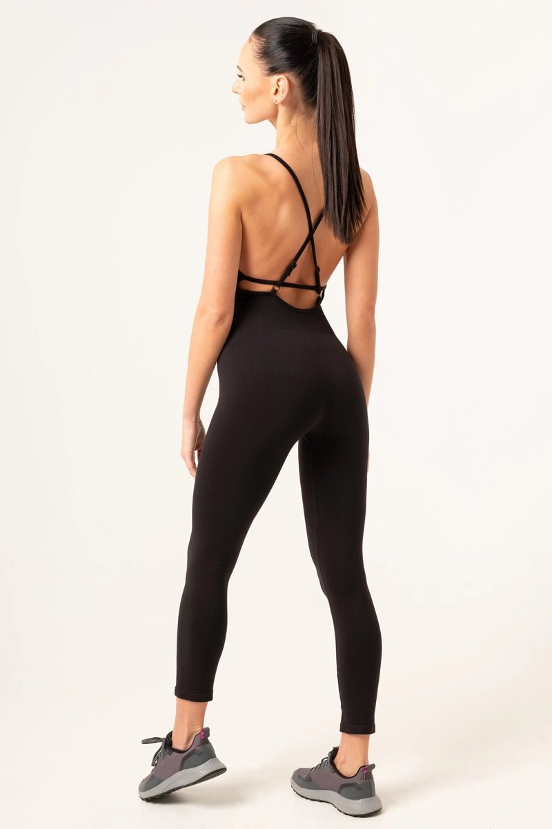 Tuta sportiva con tecnologia FIR Jumpsuit Lussuria Nero - FGM04 - ABBIGLIAMENTO - fgm04