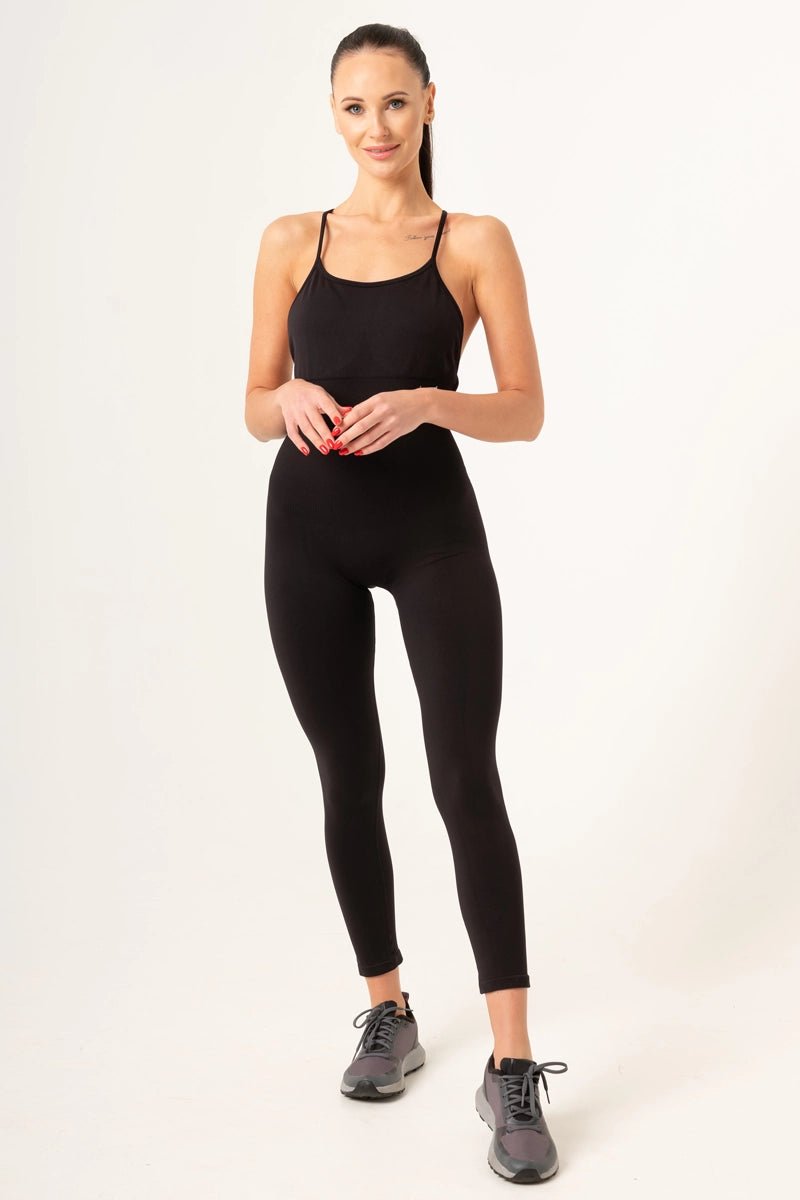 Tuta sportiva con tecnologia FIR Jumpsuit Lussuria Nero - FGM04 - ABBIGLIAMENTO - fgm04